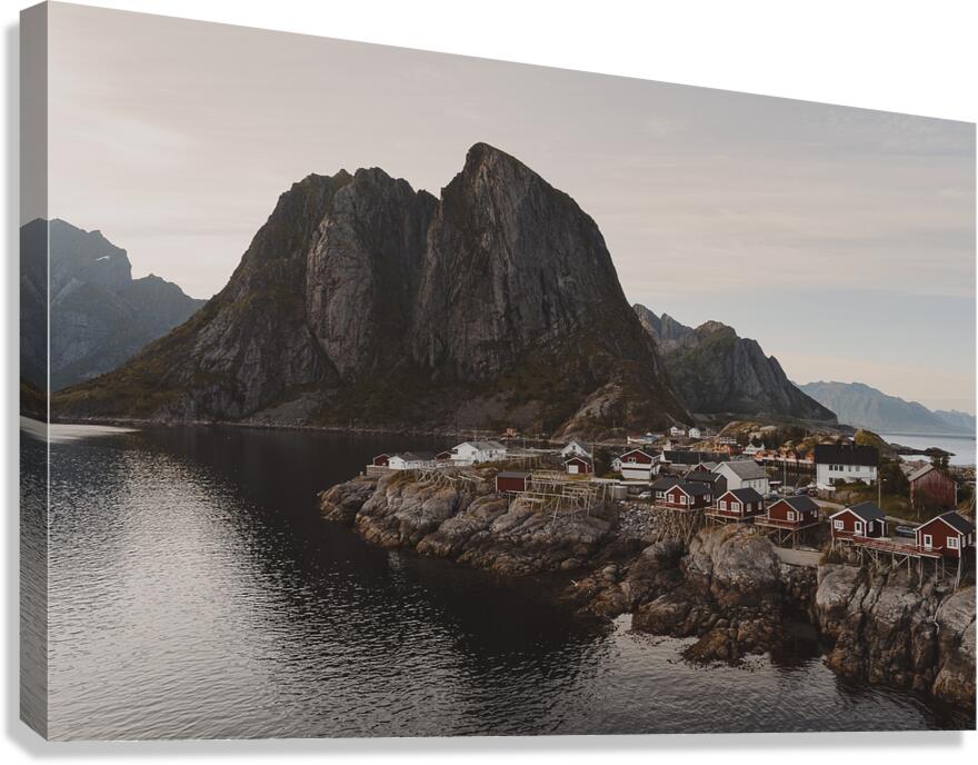 Lofoten Huts Canvas Print